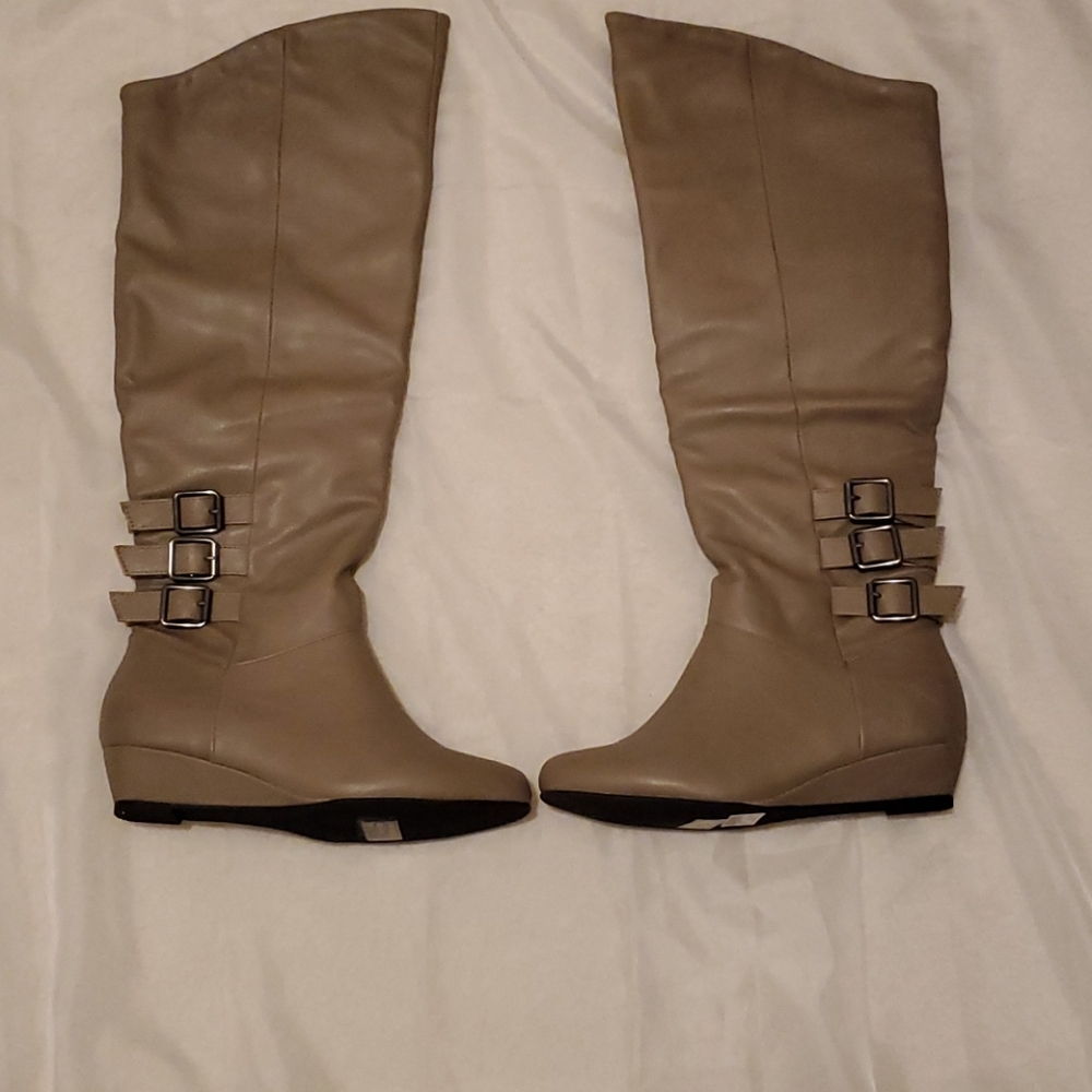Knee High Wedge Boots